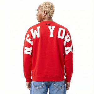 Pro Standard Men's MLB New York Yankees Wingspan Drop Shoulder Fleece Crewneck - Red - RED