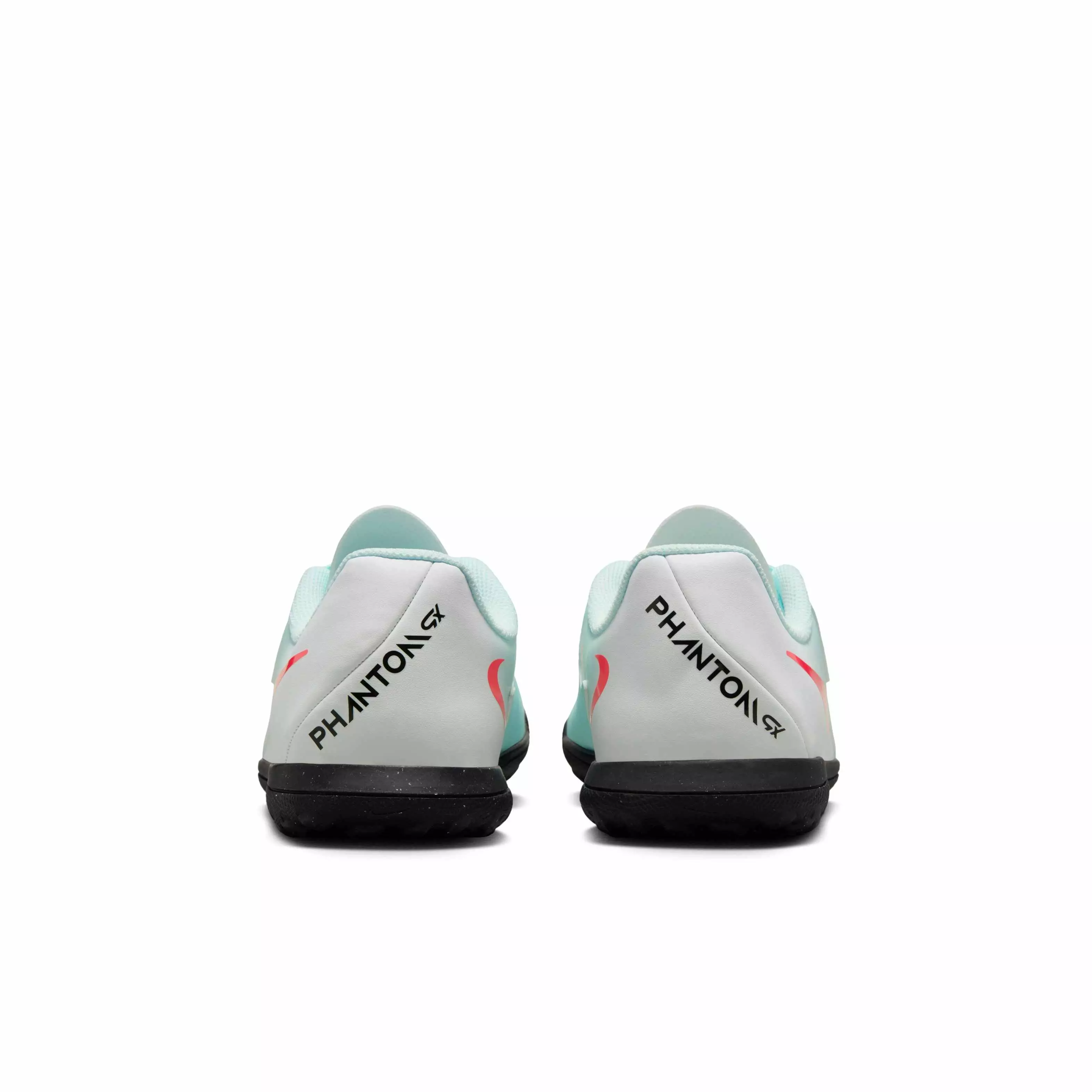 Nike Jr. Phantom GX 2 Academy Turf "Mint/Off Noir/Atomic Red" Grade School Kids' Soccer Shoe - MINT/OFF NOIR/RED