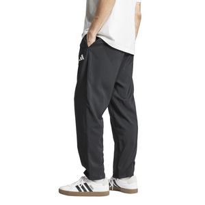 adidas Men's Essentials Small Logo Open-Hem Stanford Tracksuit Bottoms -Black/White
