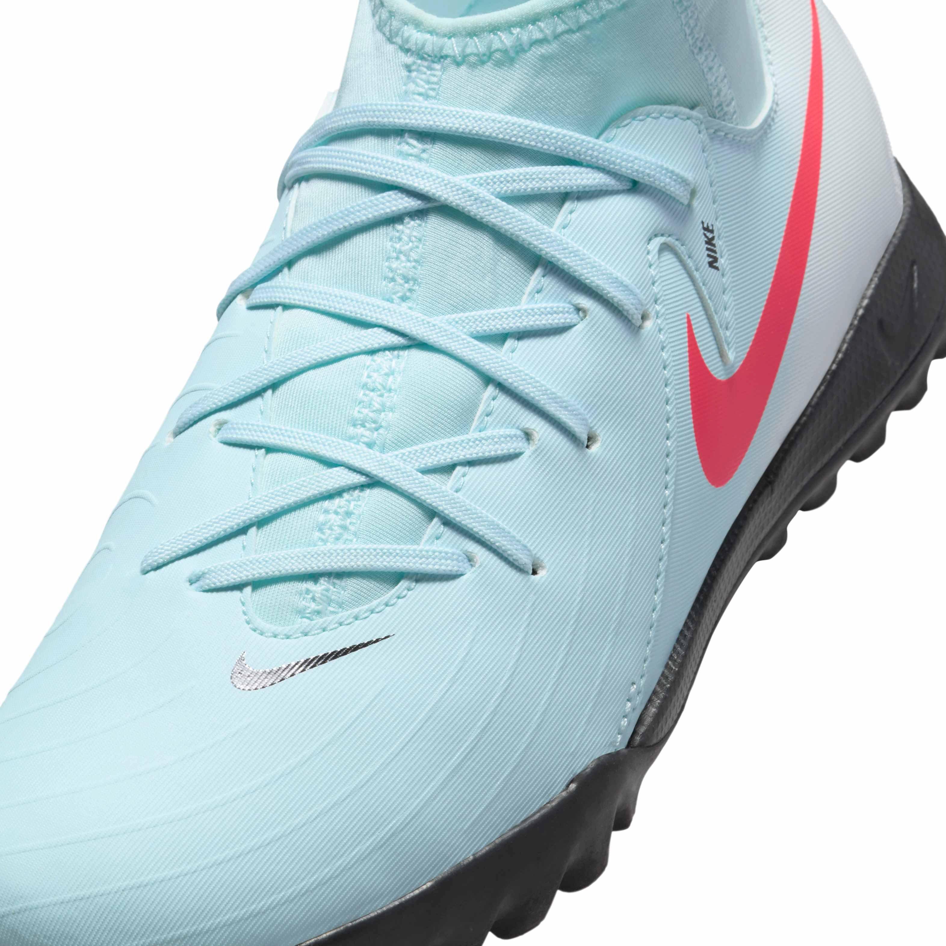 Nike Jr. Phantom Luna 2 Academy Turf "Mint/Off Noir/Atomic Red" Grade School Kids' Soccer Shoe - MINT/OFF NOIR/RED Thumbnail View 7