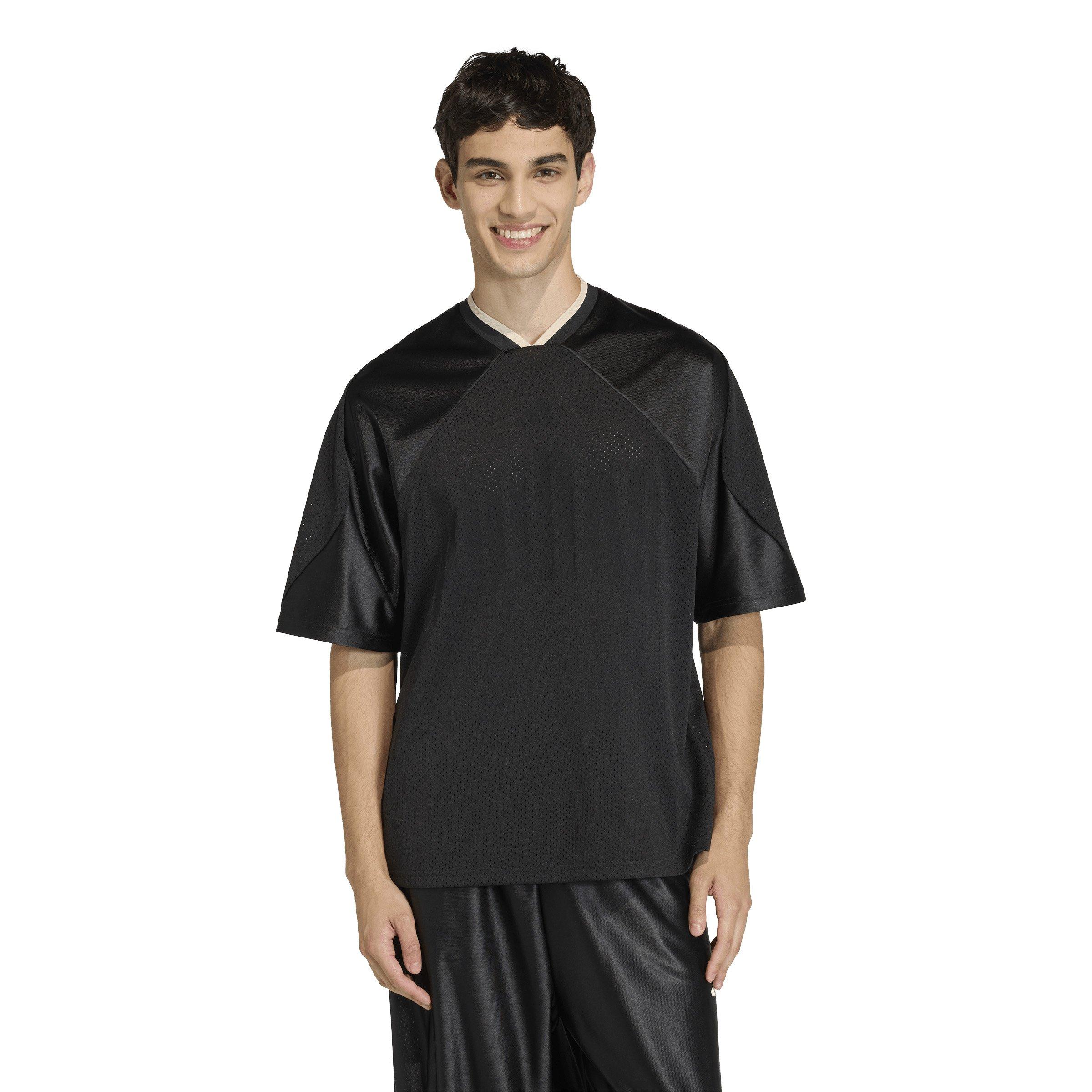 adidas Men's Stadium Graphic Mesh T-Shirt - Black/White - BLACK/WHITE Thumbnail View 1