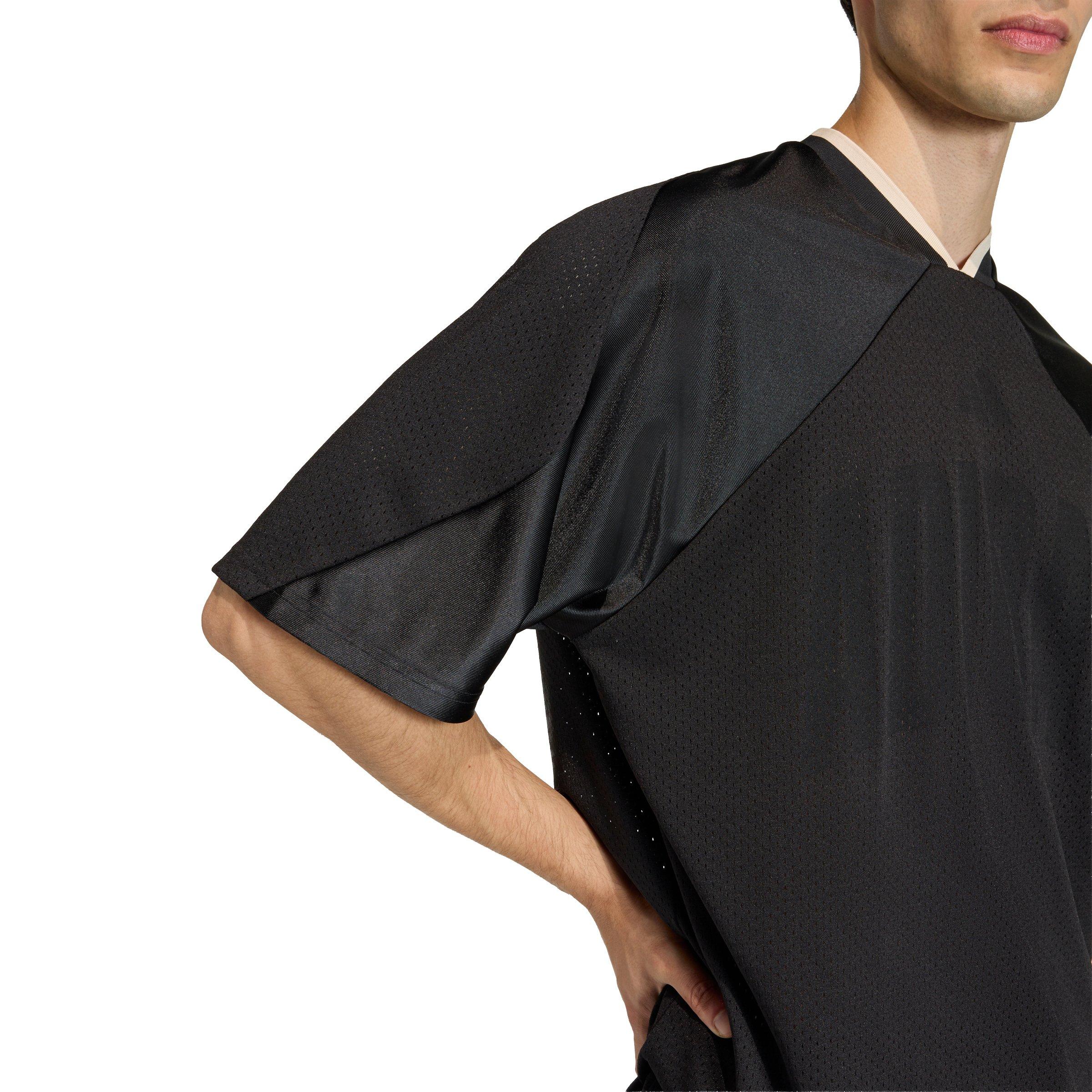 adidas Men's Stadium Graphic Mesh T-Shirt - Black/White - BLACK/WHITE Thumbnail View 4