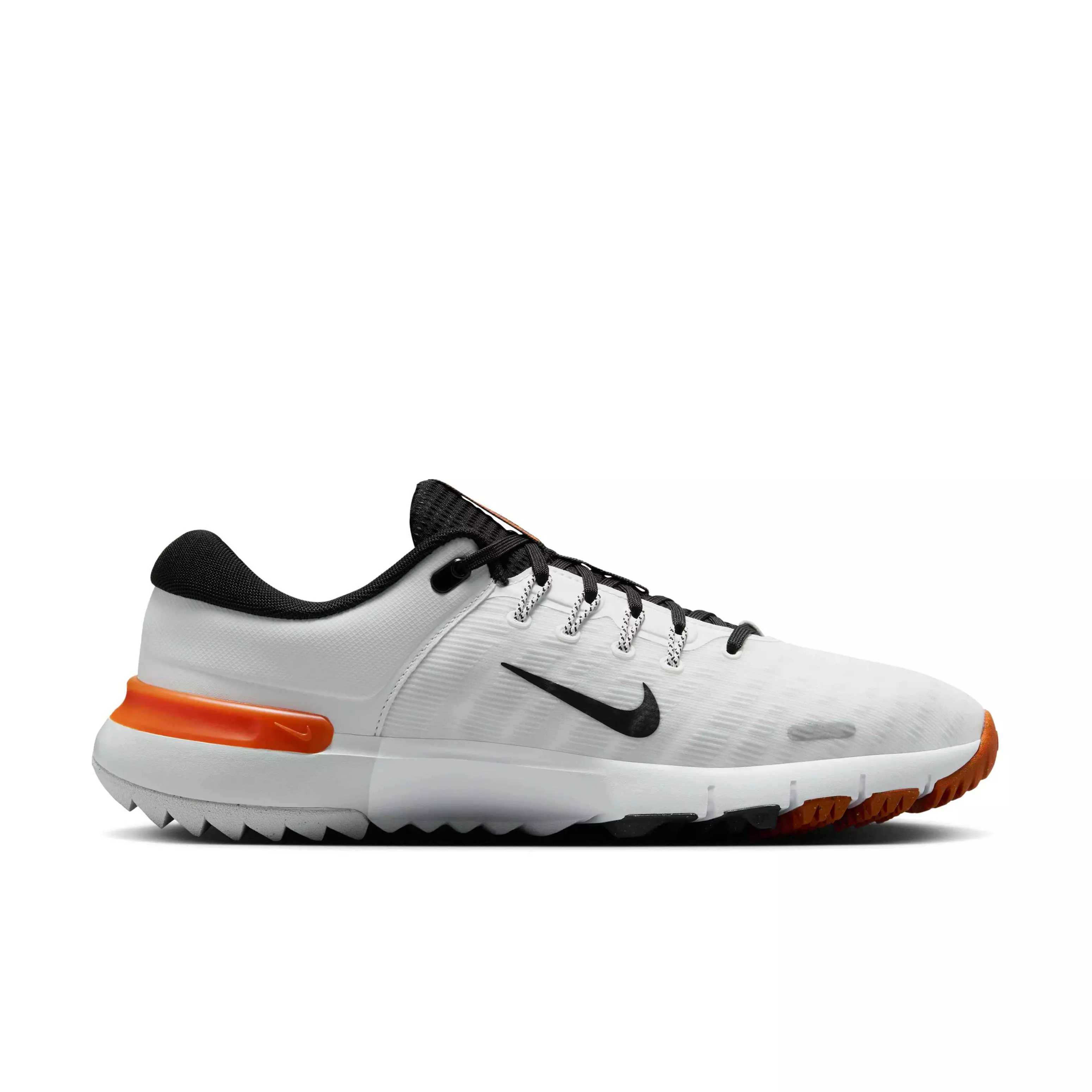 Nike Free Golf NN "White/Safety Orange/Black" Men's Golf Shoe - WHITE/ORANGE/BLACK