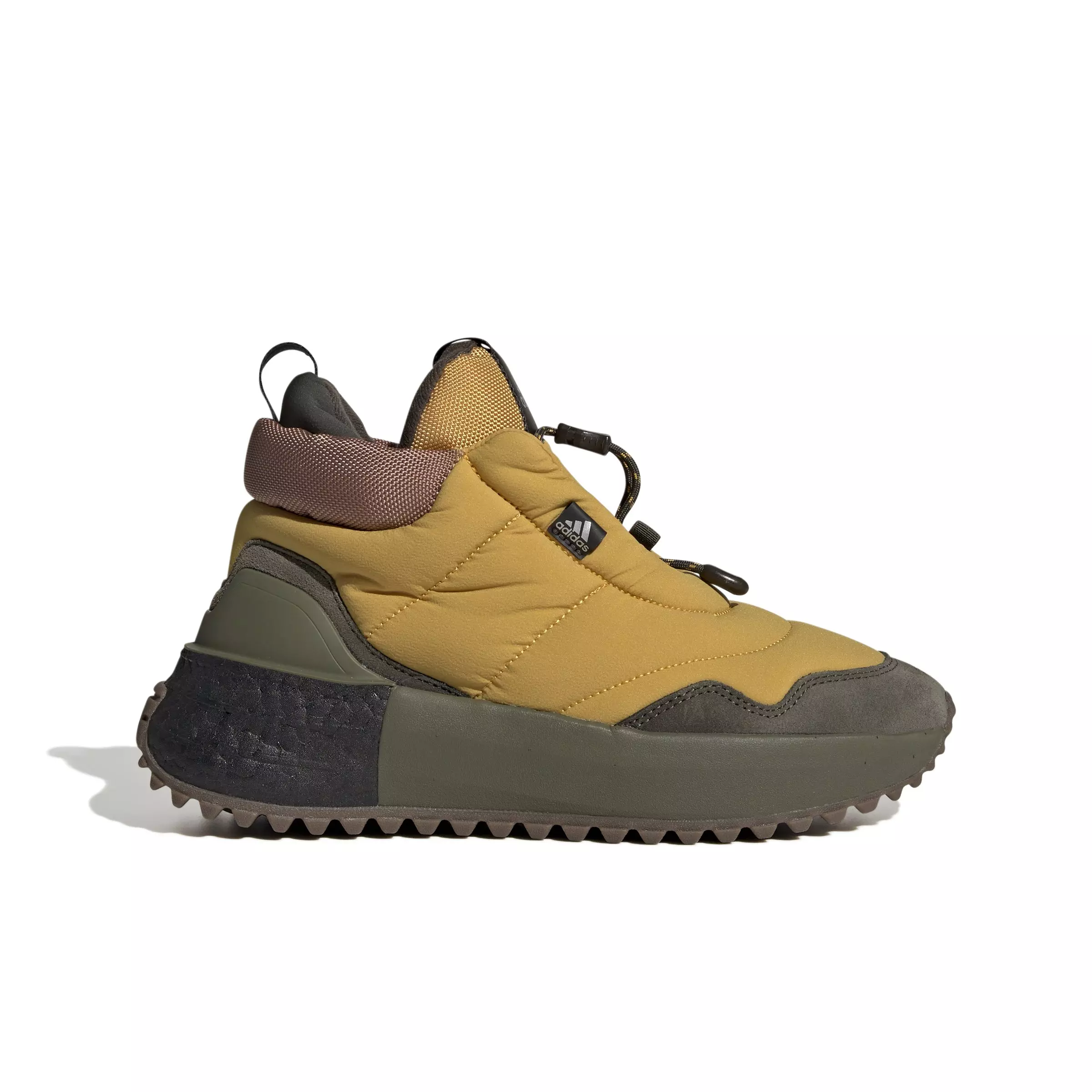 adidas X_PLRBOOST Puffer "Preloved Yellow/Clastr/Shadow Olive" Women's Running Shoe - YELLOW/CLASTR/OLIVE