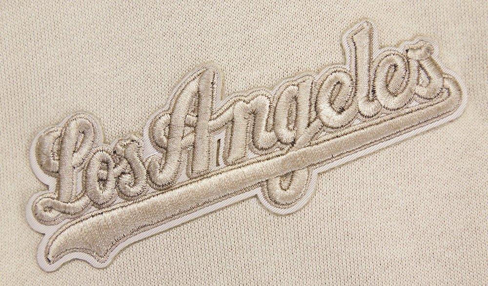 Pro Standard Men's MLB Los Angeles Dodgers Neutral Drop Shoulder Pullover Hoodie - Taupe - TAUPE