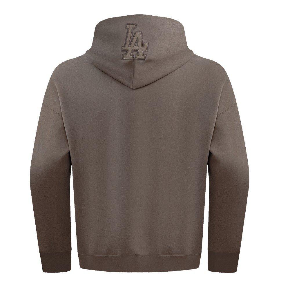 Pro Standard Men's MLB Los Angeles Dodgers Neutral Drop Shoulder Pullover Hoodie - Dk Taupe - DK TAUPE