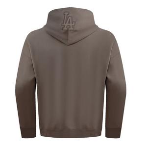 Pro Standard Men's MLB Los Angeles Dodgers Neutral Drop Shoulder Pullover Hoodie - Dk Taupe - DK TAUPE