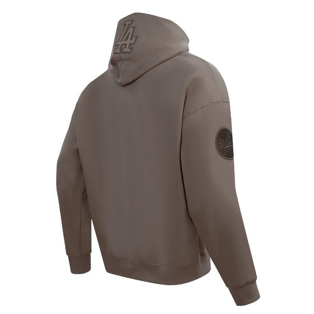 Pro Standard Men's MLB Los Angeles Dodgers Neutral Drop Shoulder Pullover Hoodie - Dk Taupe - DK TAUPE
