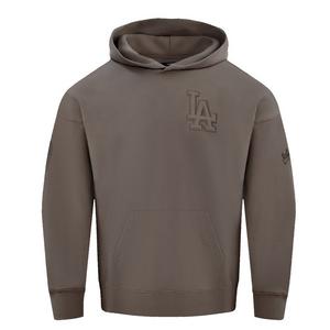 Pro Standard Men's MLB Los Angeles Dodgers Neutral Drop Shoulder Pullover Hoodie - Dk Taupe - DK TAUPE