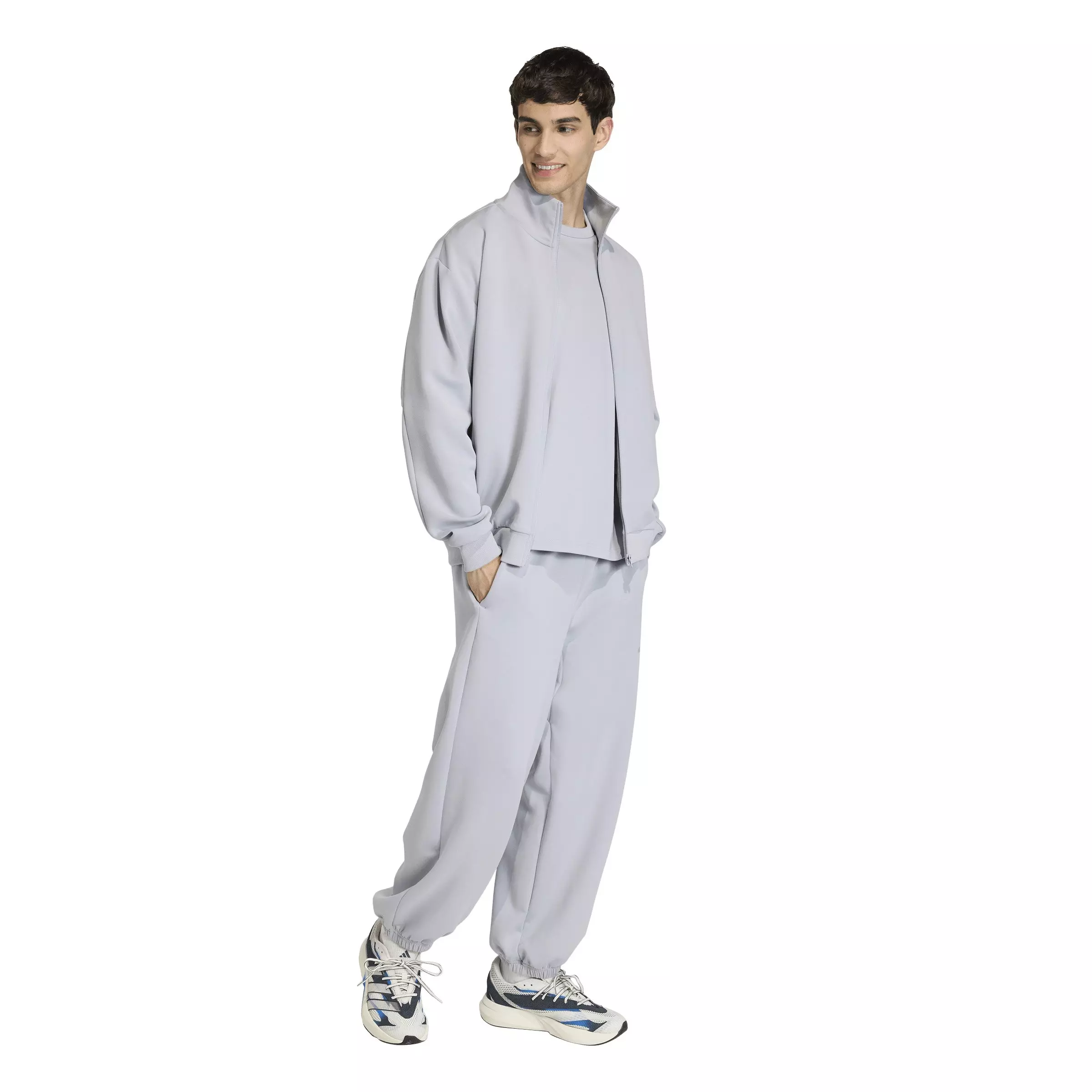 adidas Men's Soft Lux T-Shirt - Silver - SILVER