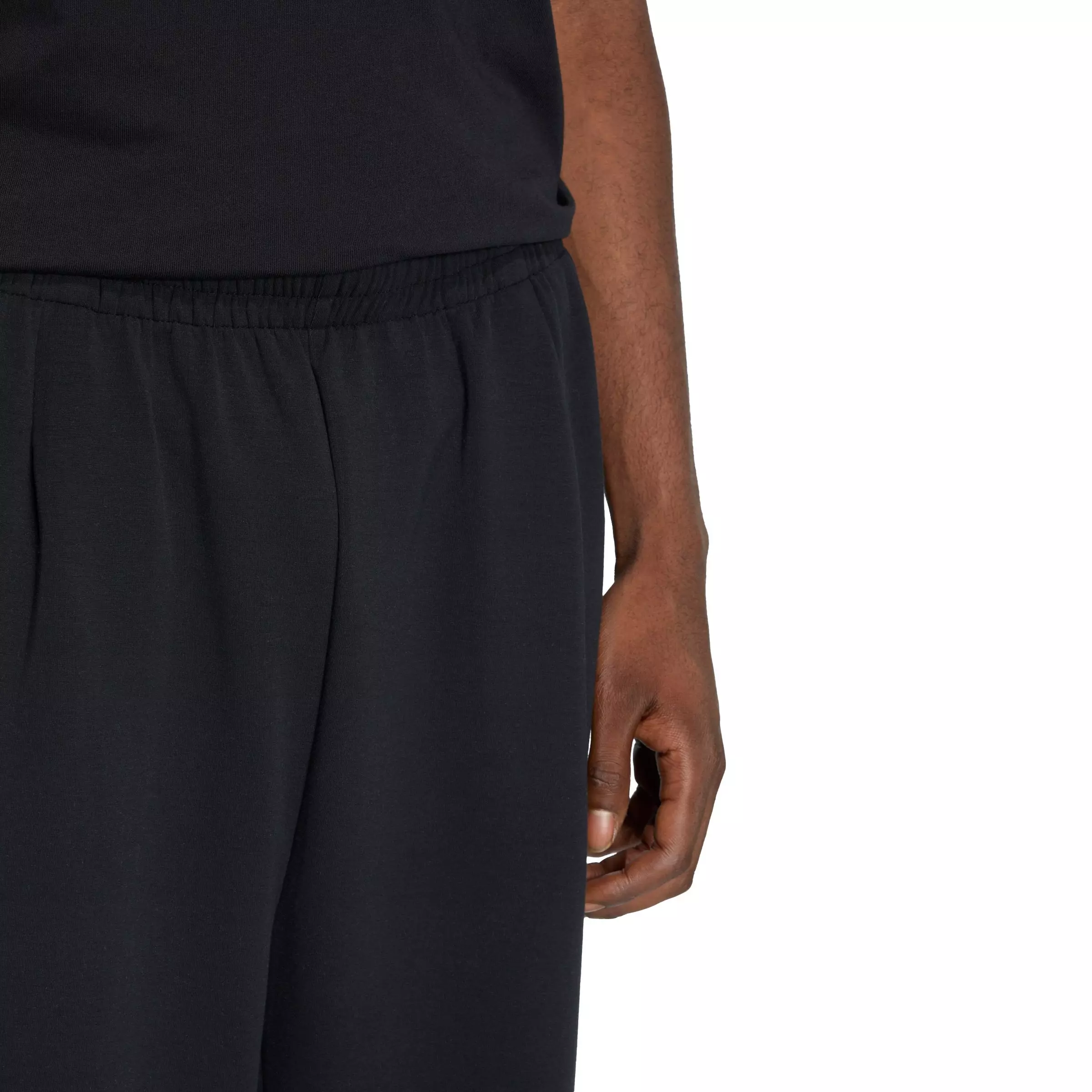 adidas Men's Soft Lux Straight Leg Tracksuit Bottoms -Black - BLACK