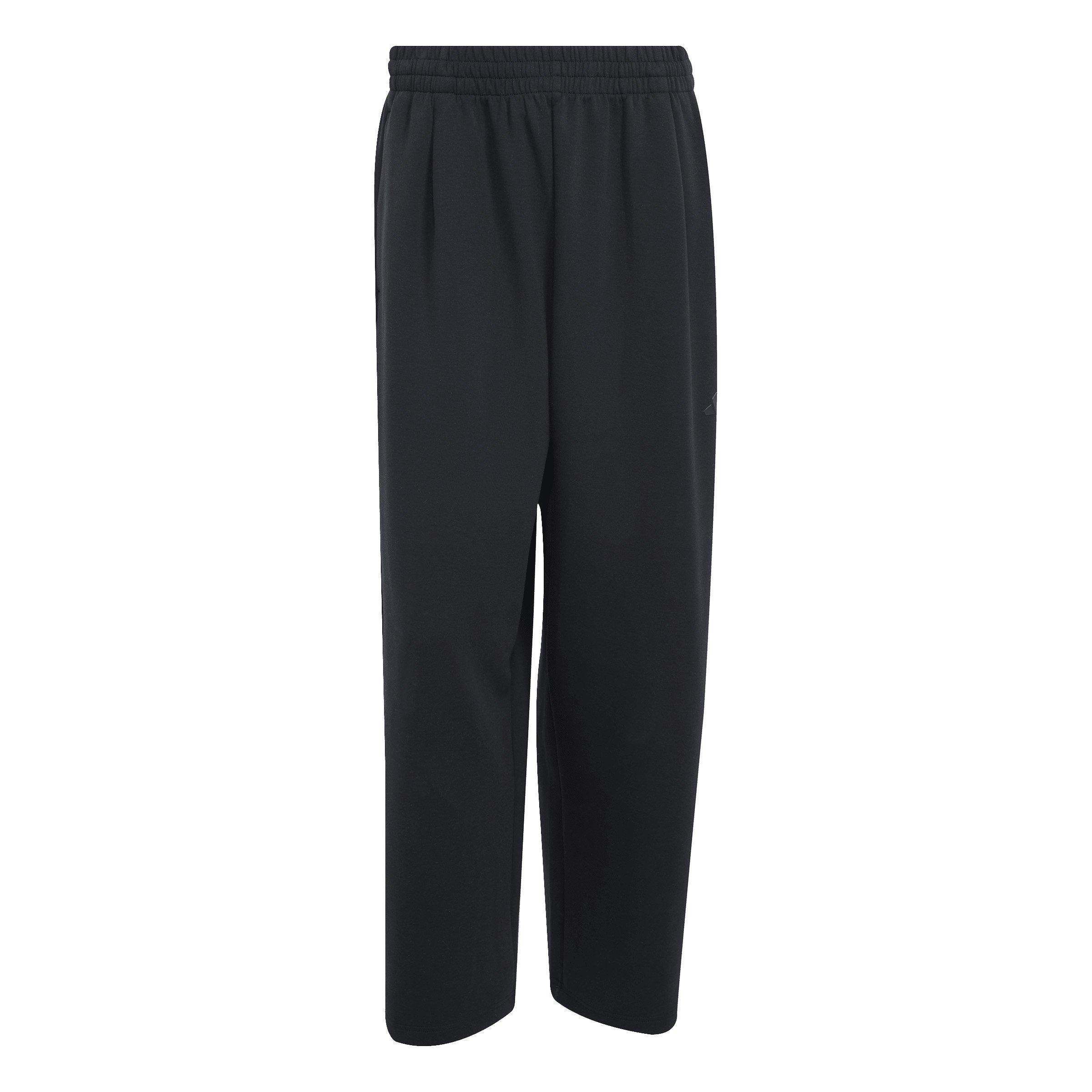 adidas Men's Soft Lux Straight Leg Tracksuit Bottoms -Black - BLACK Thumbnail View 6