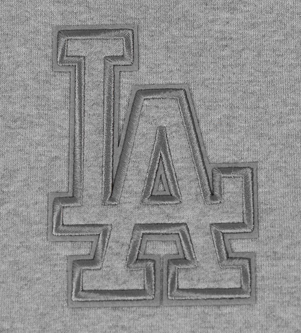 Pro Standard Men's MLB Los Angeles Dodgers Neutral Drop Shoulder Pullover Hoodie - Dk Grey - DK GREY