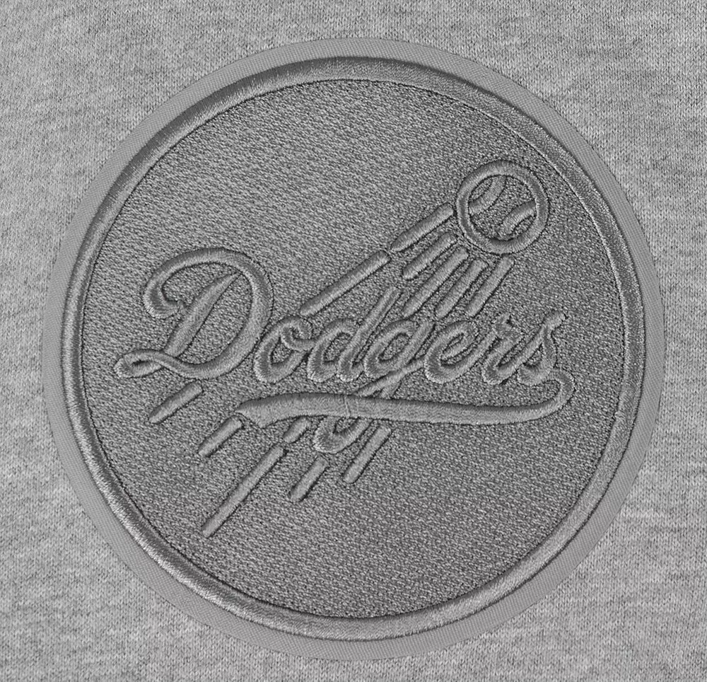 Pro Standard Men's MLB Los Angeles Dodgers Neutral Drop Shoulder Pullover Hoodie - Dk Grey - DK GREY