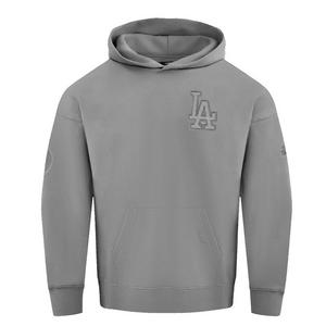 Pro Standard Men's MLB Los Angeles Dodgers Neutral Drop Shoulder Pullover Hoodie - Dk Grey - DK GREY