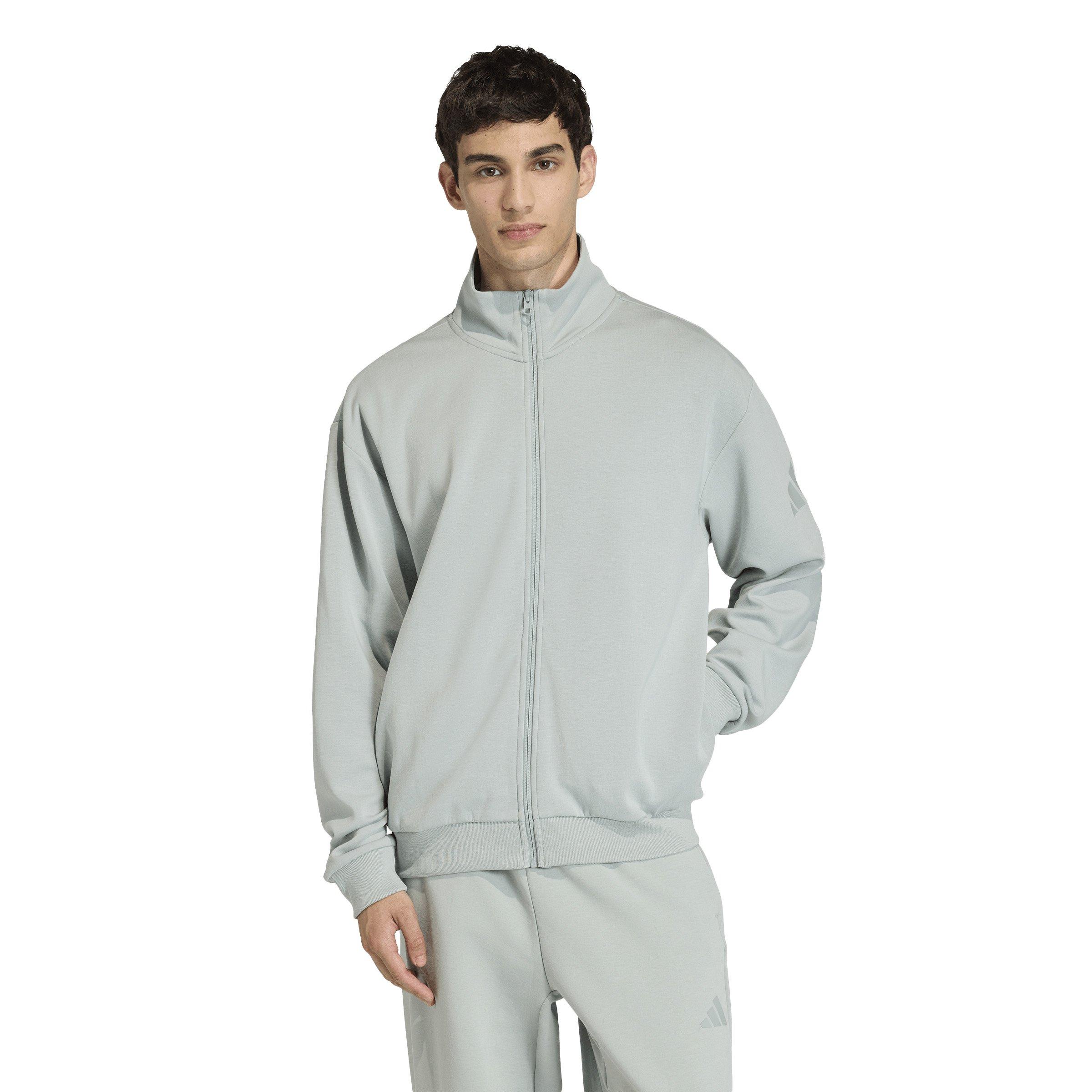 adidas Men's Soft Lux Track Top- Green - GREEN Thumbnail View 1