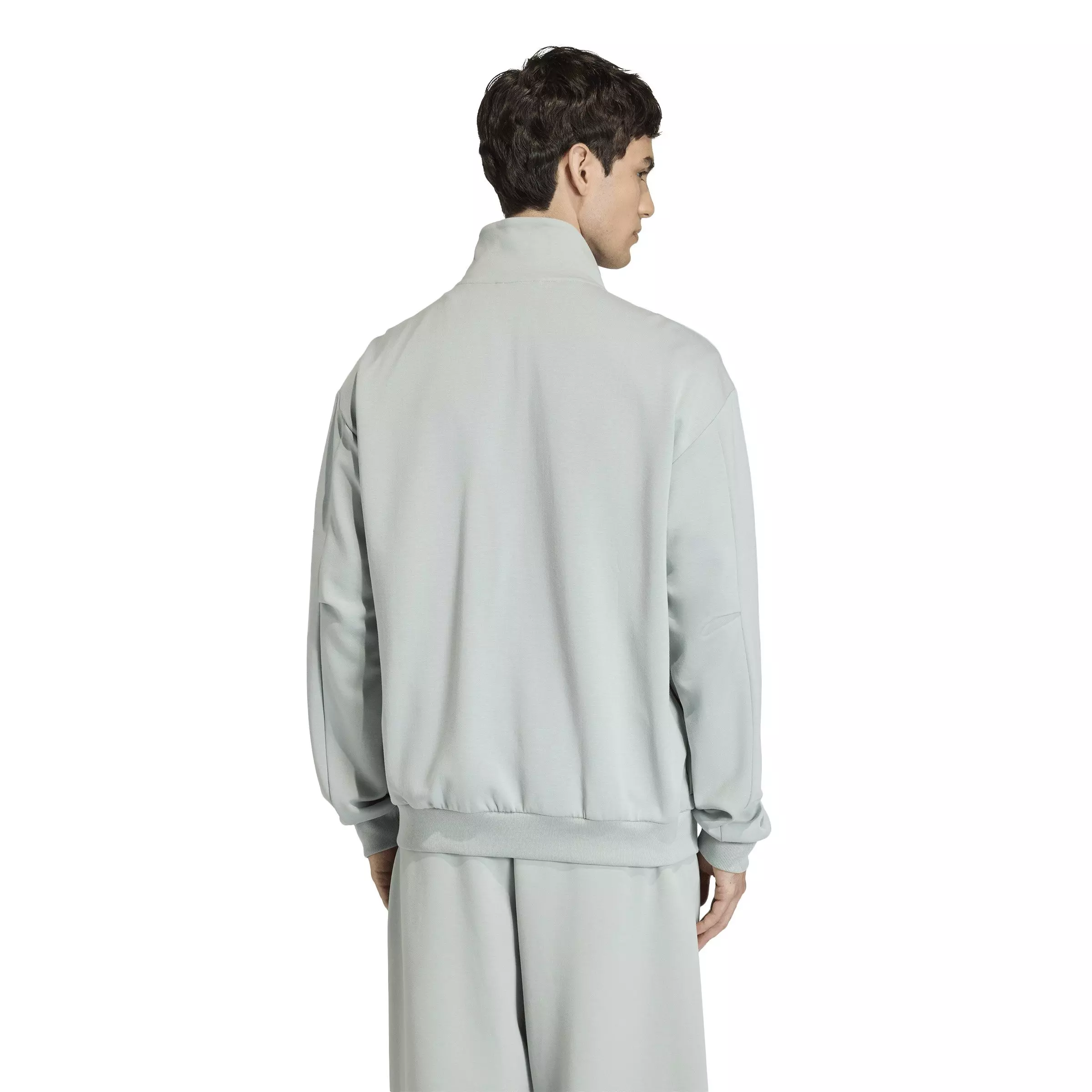 adidas Men's Soft Lux Track Top- Green - GREEN