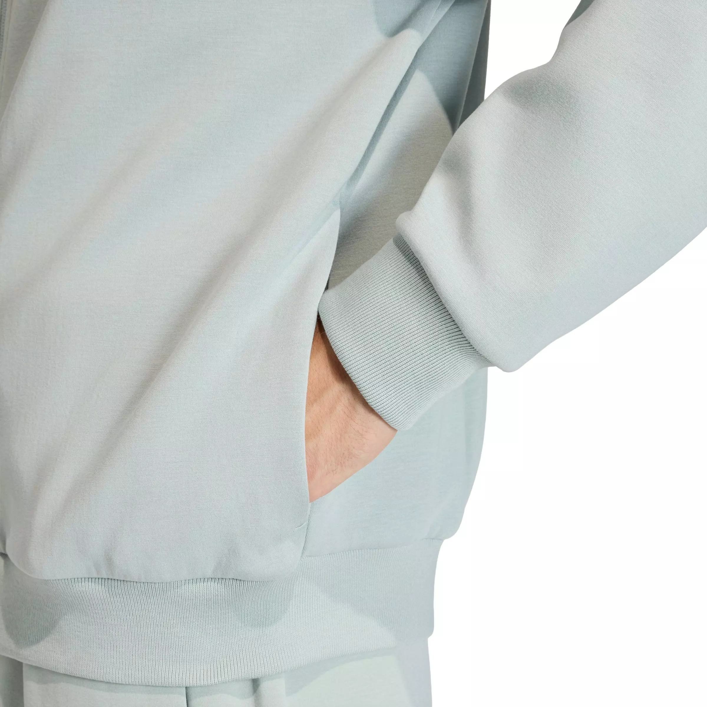 adidas Men's Soft Lux Track Top- Green - GREEN