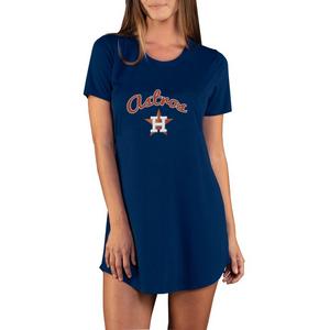 College Concepts Women's Marathon Knit Houston Astros Nightshirt -Navy