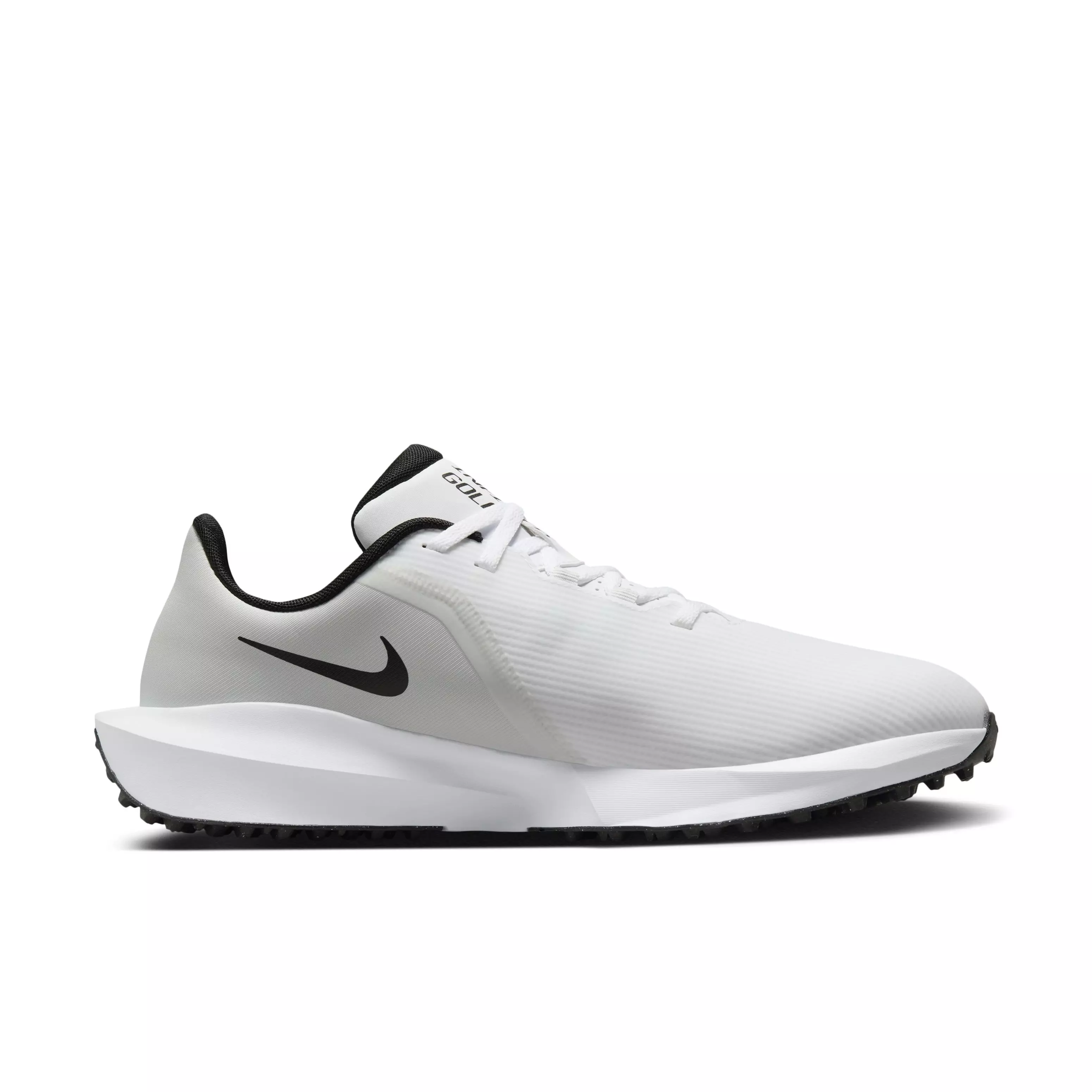 Nike Infinity G NN "White/Pure Platinum/Black" Men's Wide Golf Shoe - WHITE/PLATINUM/BLACK