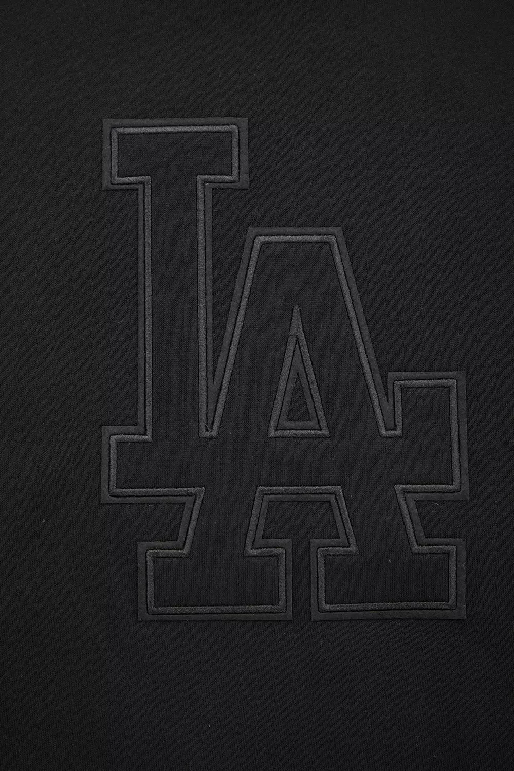 Pro Standard Men's MLB Los Angeles Dodgers Neutral Drop Shoulder Fleece Crewneck Sweatshirt - Black - BLACK