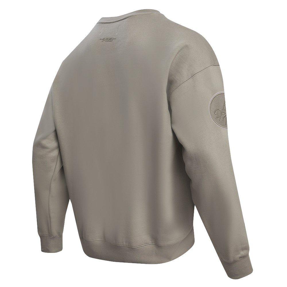 Pro Standard Men's MLB Los Angeles Dodgers Neutral Drop Shoulder Fleece Crewneck Sweatshirt - Taupe - TAUPE