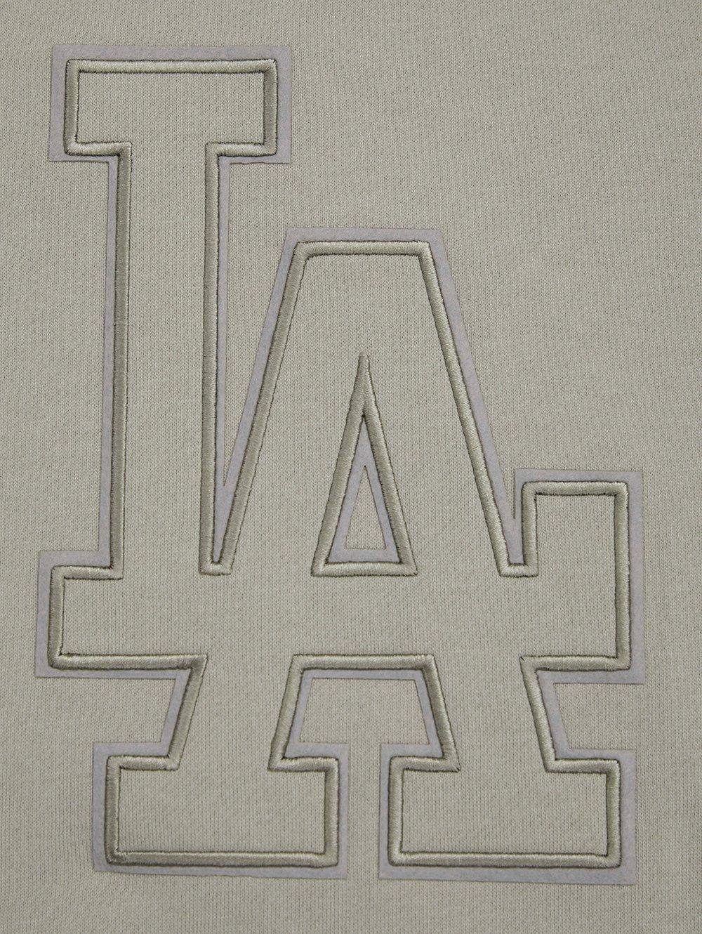 Pro Standard Men's MLB Los Angeles Dodgers Neutral Drop Shoulder Fleece Crewneck Sweatshirt - Taupe - TAUPE