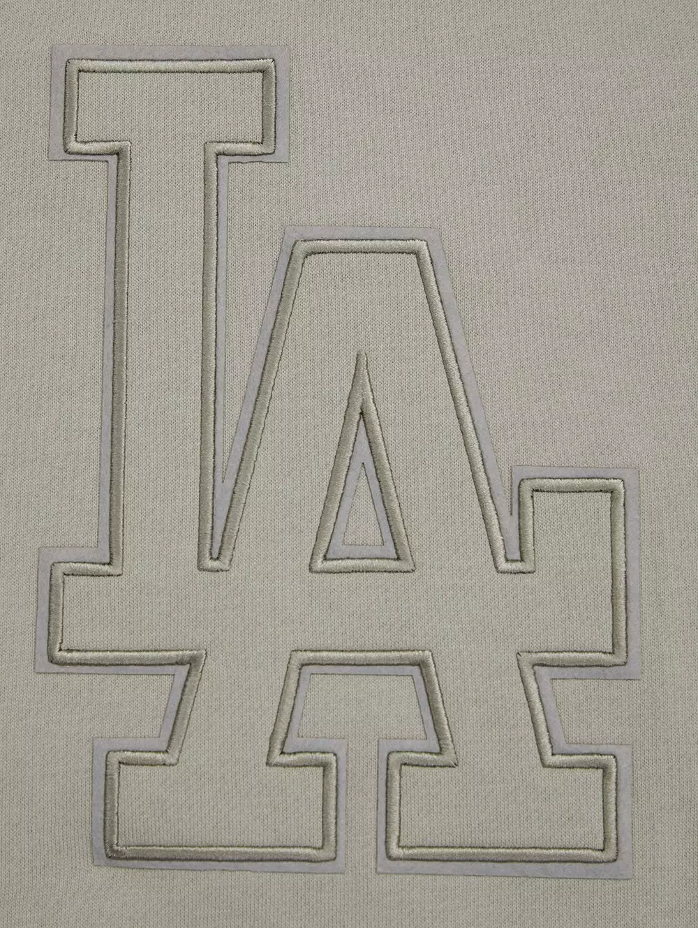Pro Standard Men's MLB Los Angeles Dodgers Neutral Drop Shoulder Fleece Crewneck Sweatshirt - Taupe - TAUPE