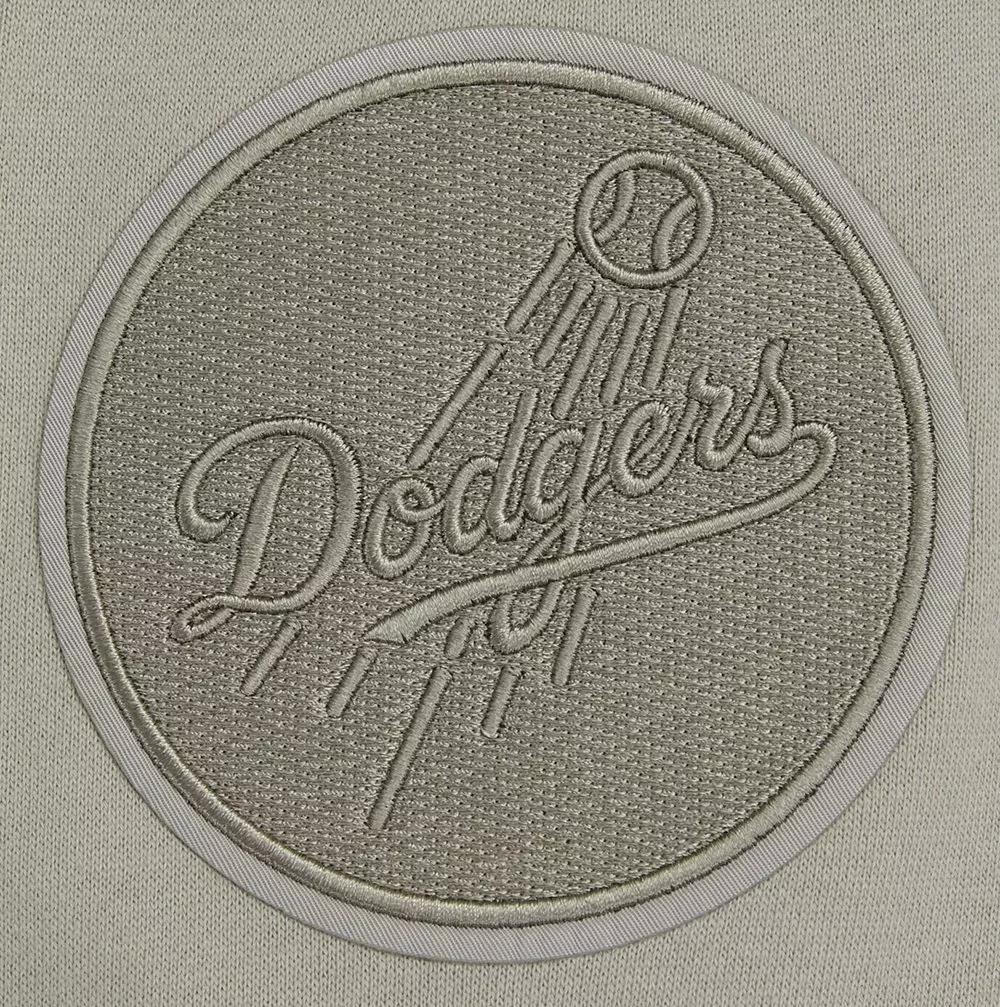 Pro Standard Men's MLB Los Angeles Dodgers Neutral Drop Shoulder Fleece Crewneck Sweatshirt - Taupe - TAUPE