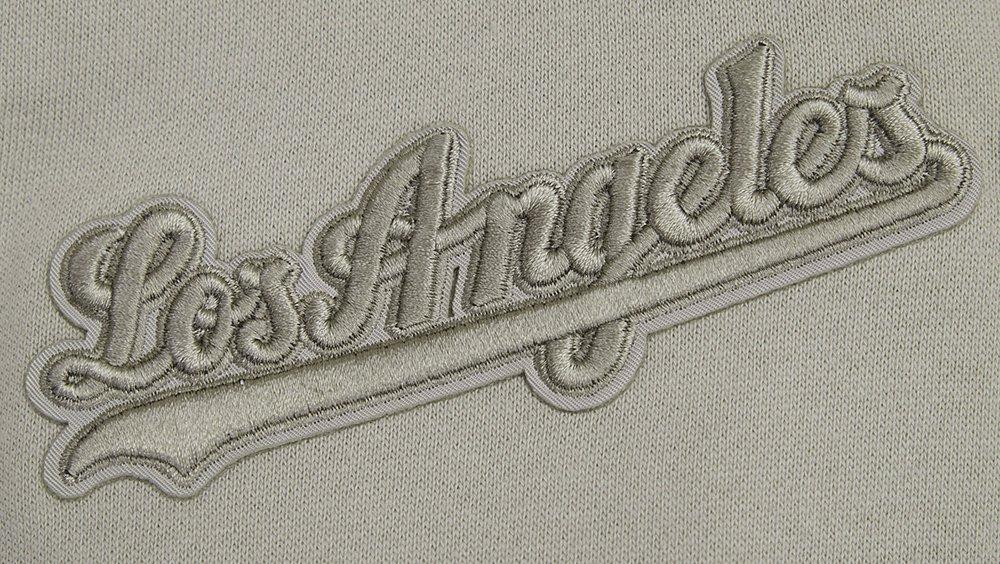 Pro Standard Men's MLB Los Angeles Dodgers Neutral Drop Shoulder Fleece Crewneck Sweatshirt - Taupe - TAUPE