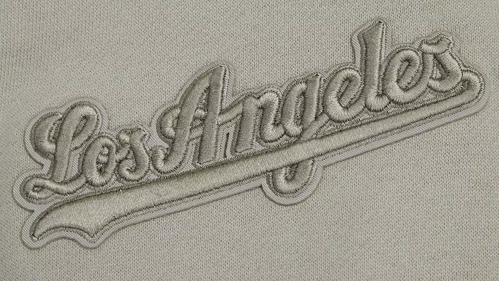 Pro Standard Men's MLB Los Angeles Dodgers Neutral Drop Shoulder Fleece Crewneck Sweatshirt - Taupe - TAUPE