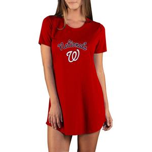 College Concepts Women's Marathon Knit Washington Nationals Nightshirt -Red