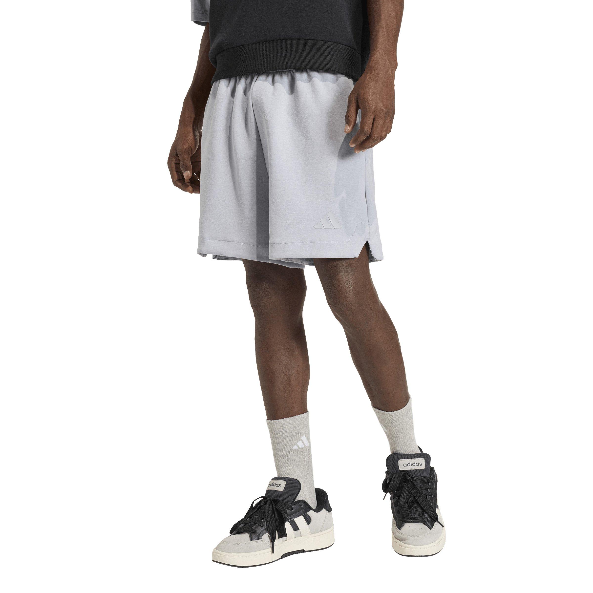 adidas Men's Soft Lux Shorts -Silver - SILVER Thumbnail View 1