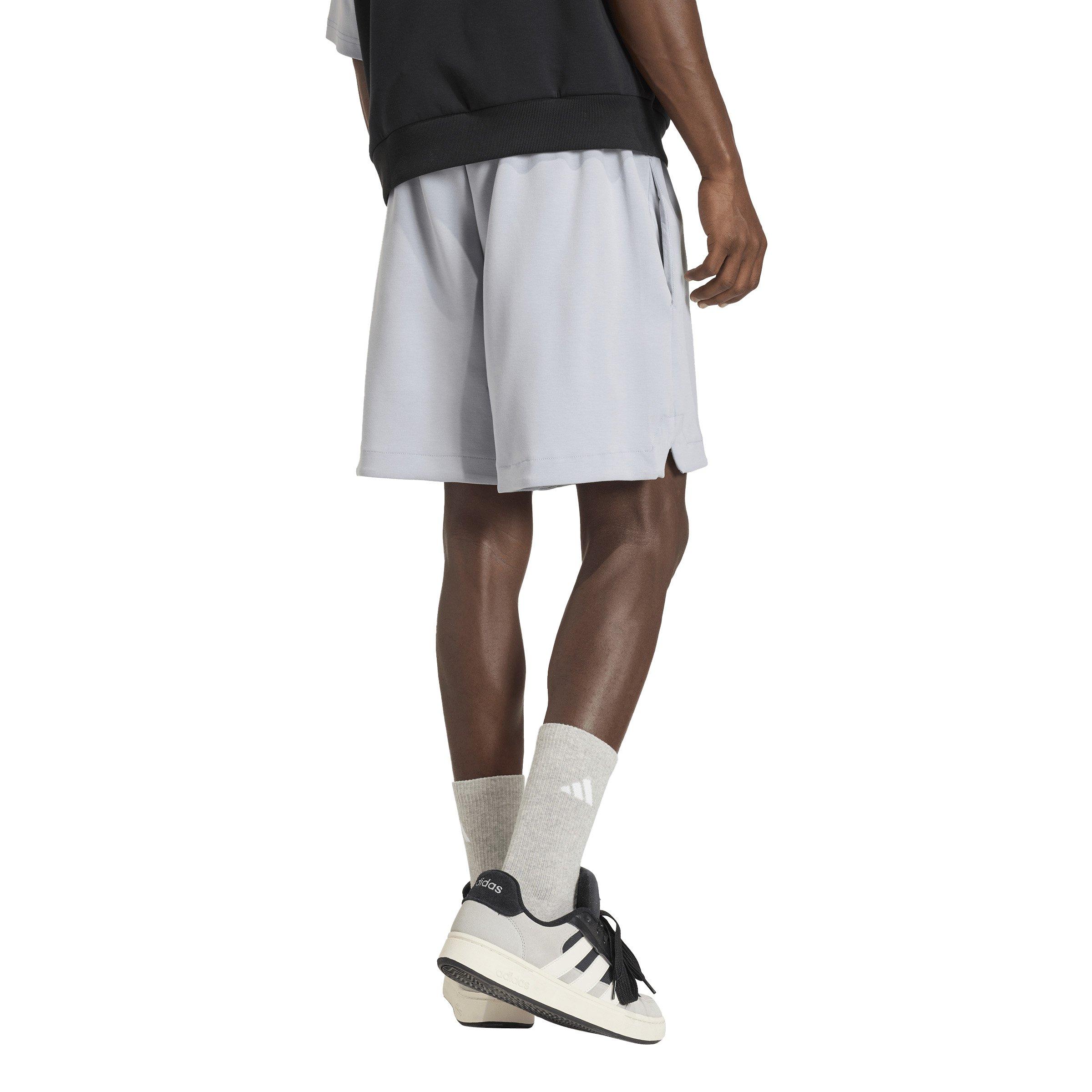 adidas Men's Soft Lux Shorts -Silver - SILVER Thumbnail View 2