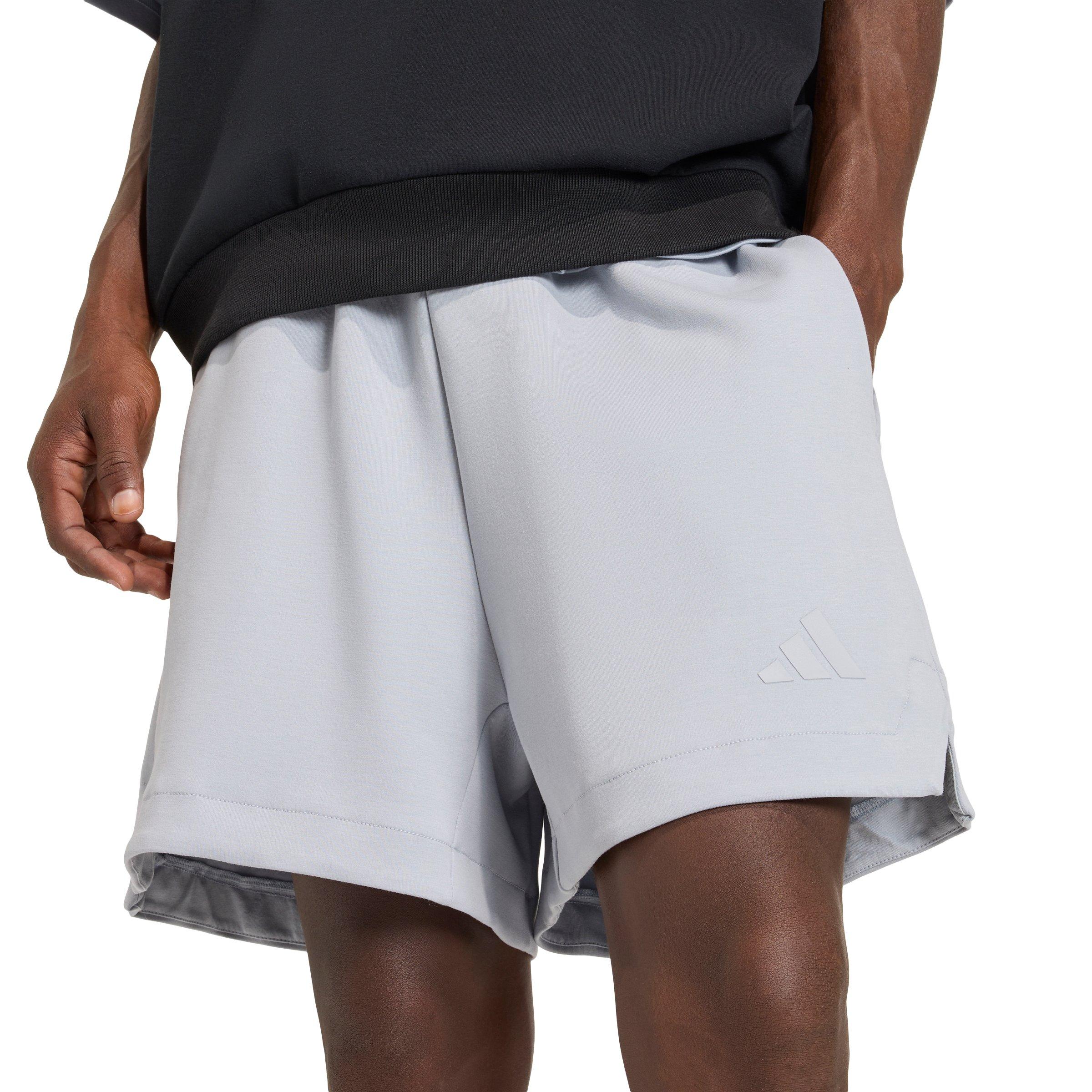 adidas Men's Soft Lux Shorts -Silver - SILVER Thumbnail View 3