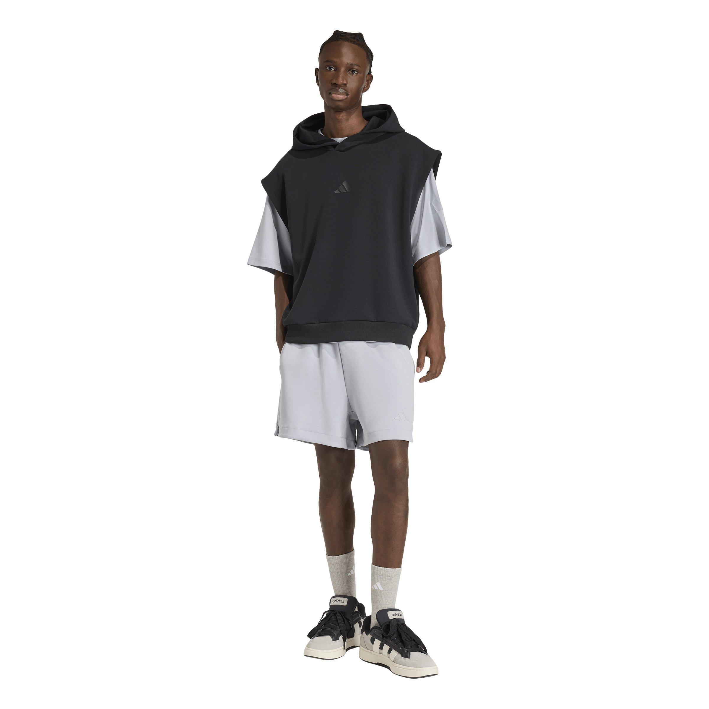 adidas Men's Soft Lux Shorts - Silver - SILVER Thumbnail View 5