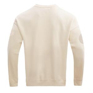 Pro Standard Men's MLB LA Dodgers Neutral Drop Shoulder Fleece Crewneck Sweatshirt - Eggshell - EGGSHELL