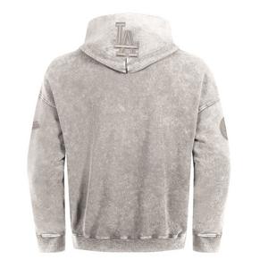 Pro Standard Men's MLB LA Dodgers Classic Enzyme Washed Drop Shoulder FT PO Hoodie - Slate Grey - SLATE GREY