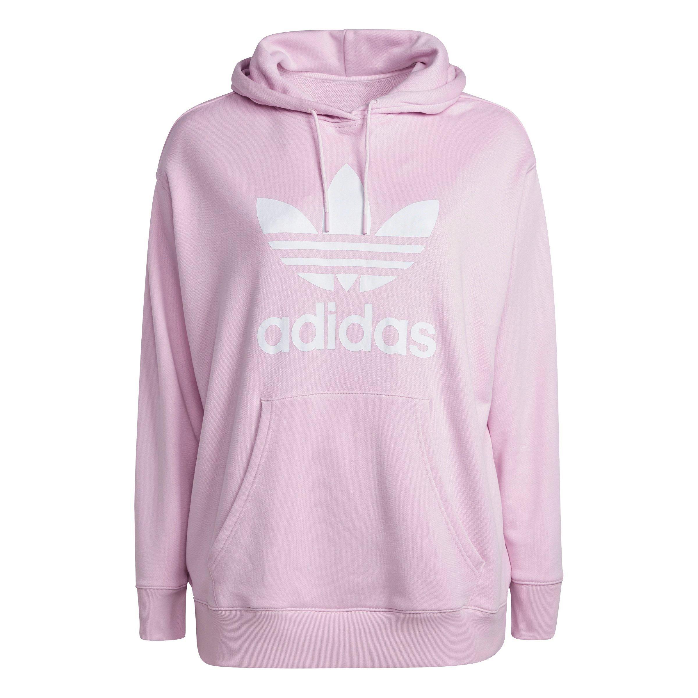 Trefoil hoodie store light pink