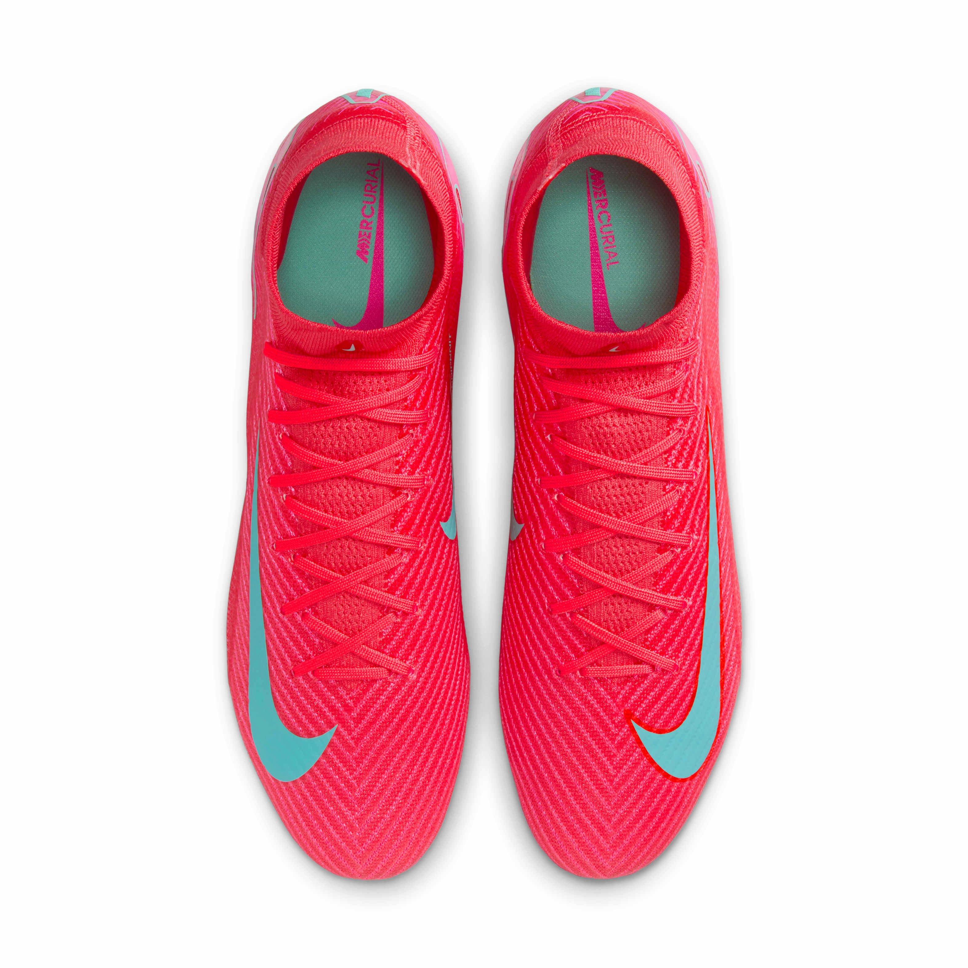 Nike Mercurial Superfly 10 Elite FG "Ember Glow/Aurora Green" Men's Soccer Cleat - EMBER/GREEN Thumbnail View 4
