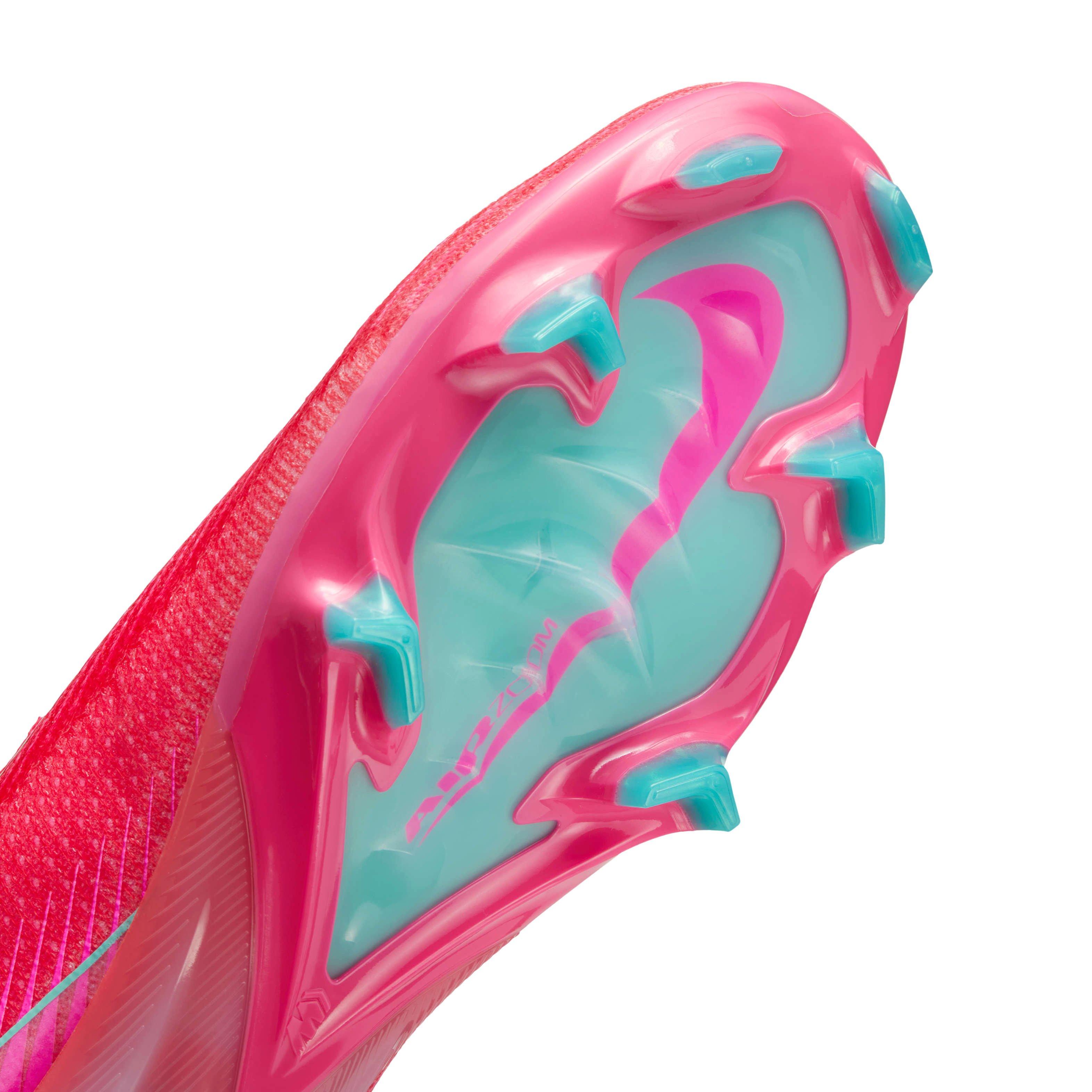 Nike Mercurial Superfly 10 Elite FG "Ember Glow/Aurora Green" Men's Soccer Cleat - EMBER/GREEN Thumbnail View 7