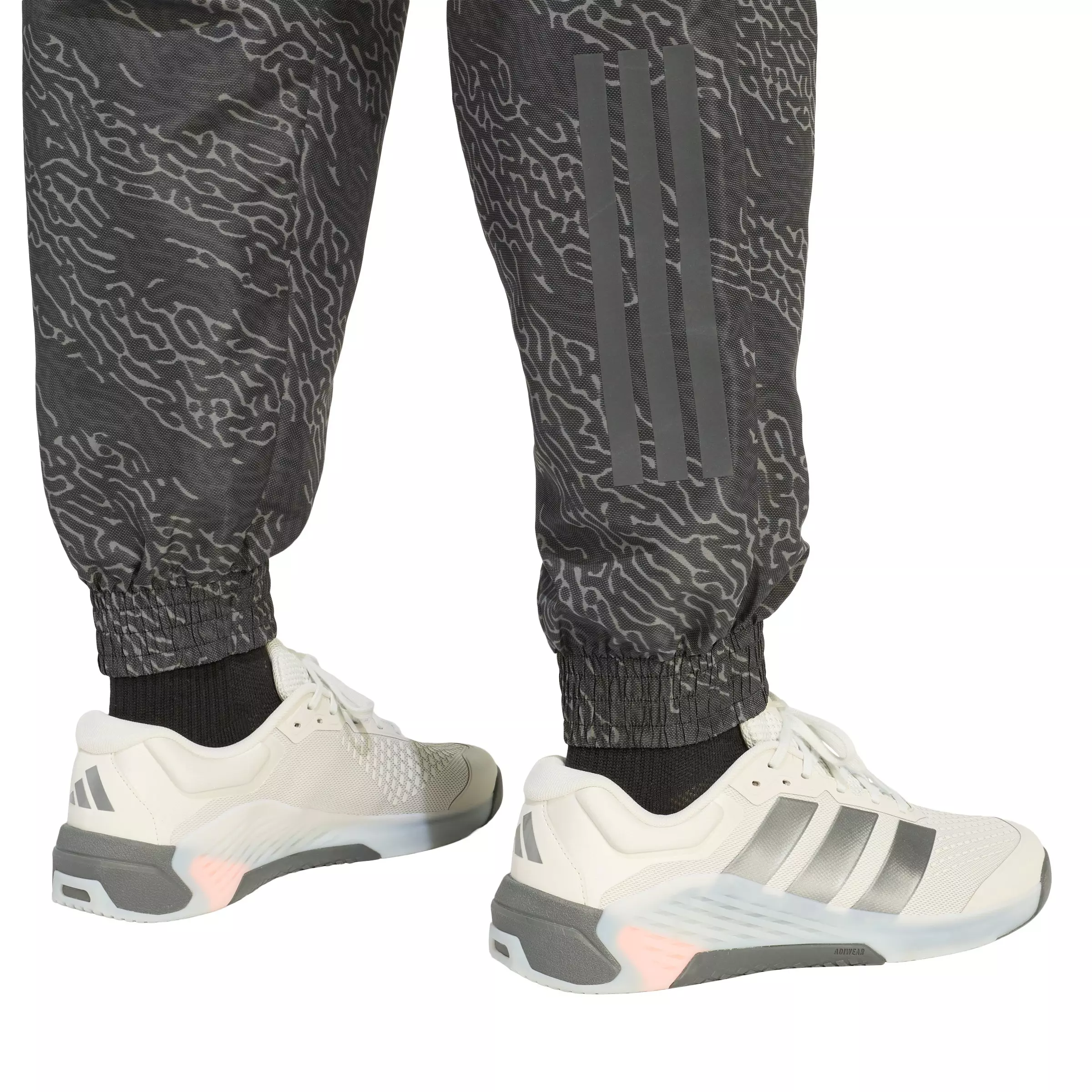 adidas Men's PrimeLift Workout AOP Joggers -Dk Grey/Black - DK GREY/BLACK