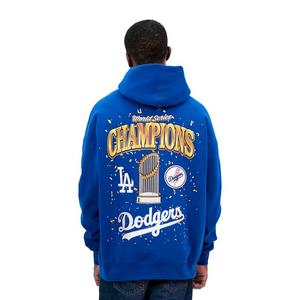Pro Standard Men's MLB Los Angeles Dodgers 2025 World Series Drop Shoulder Fleece PO Hoodie - Blue - BLUE