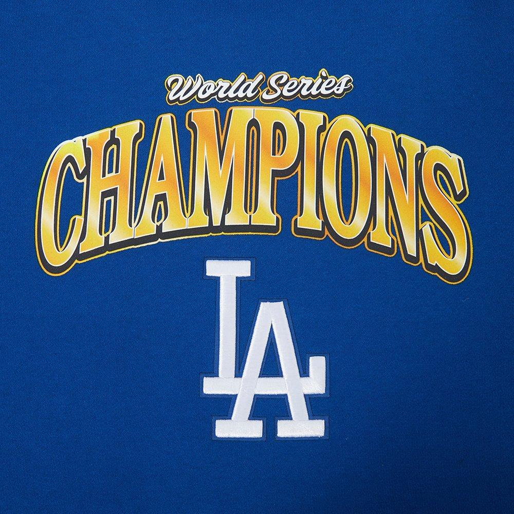 Pro Standard Men's MLB Los Angeles Dodgers 2025 World Series Drop Shoulder Fleece PO Hoodie - Blue - BLUE