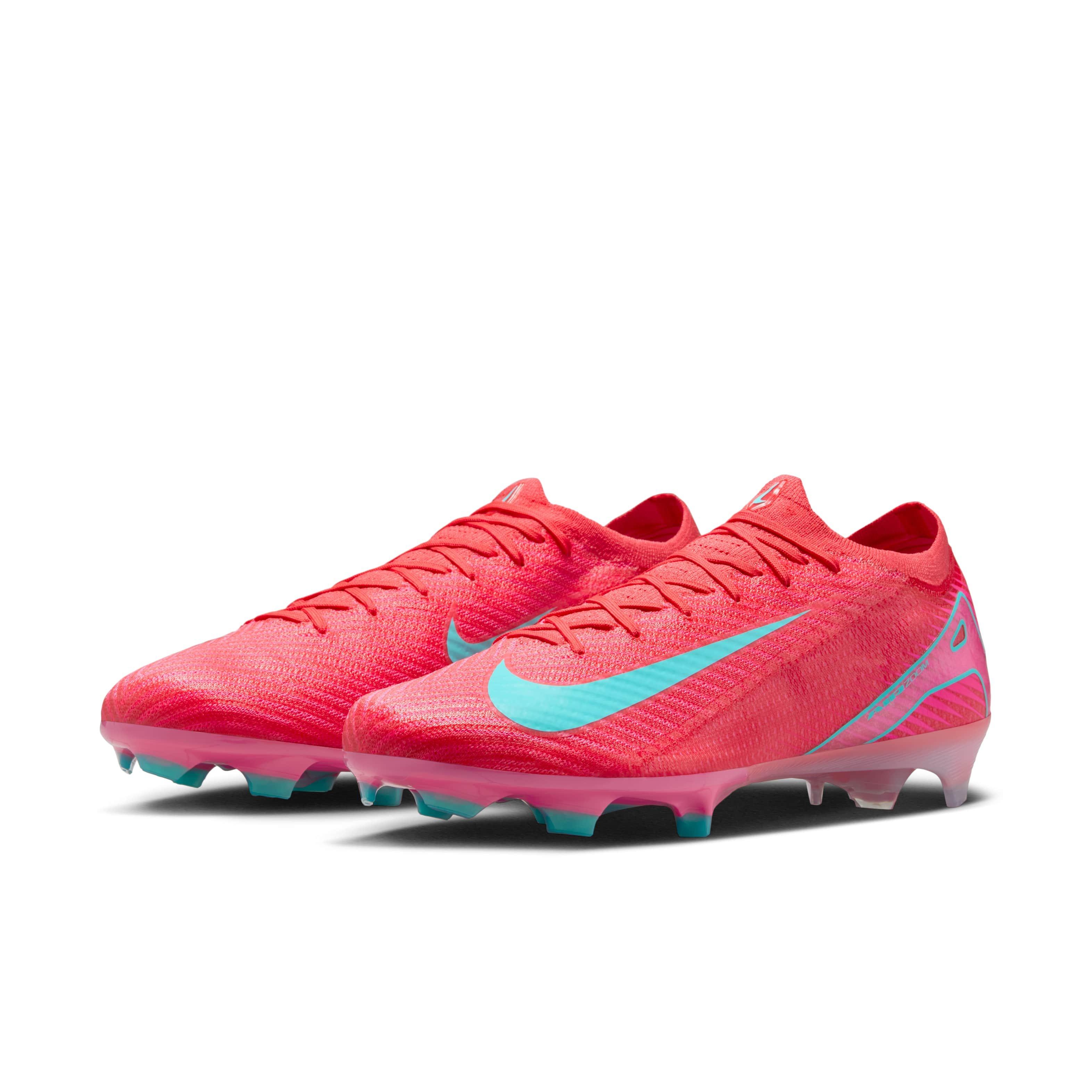 Nike Mercurial Vapor 16 Elite FG "Ember Glow/Aurora Green" Men's Soccer Cleat - EMBER/GREEN Thumbnail View 3