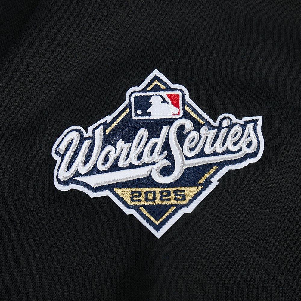 Pro Standard Men's MLB Los Angeles Dodgers 2025 World Series Drop Shoulder Fleece PO Hoodie - Black - BLACK