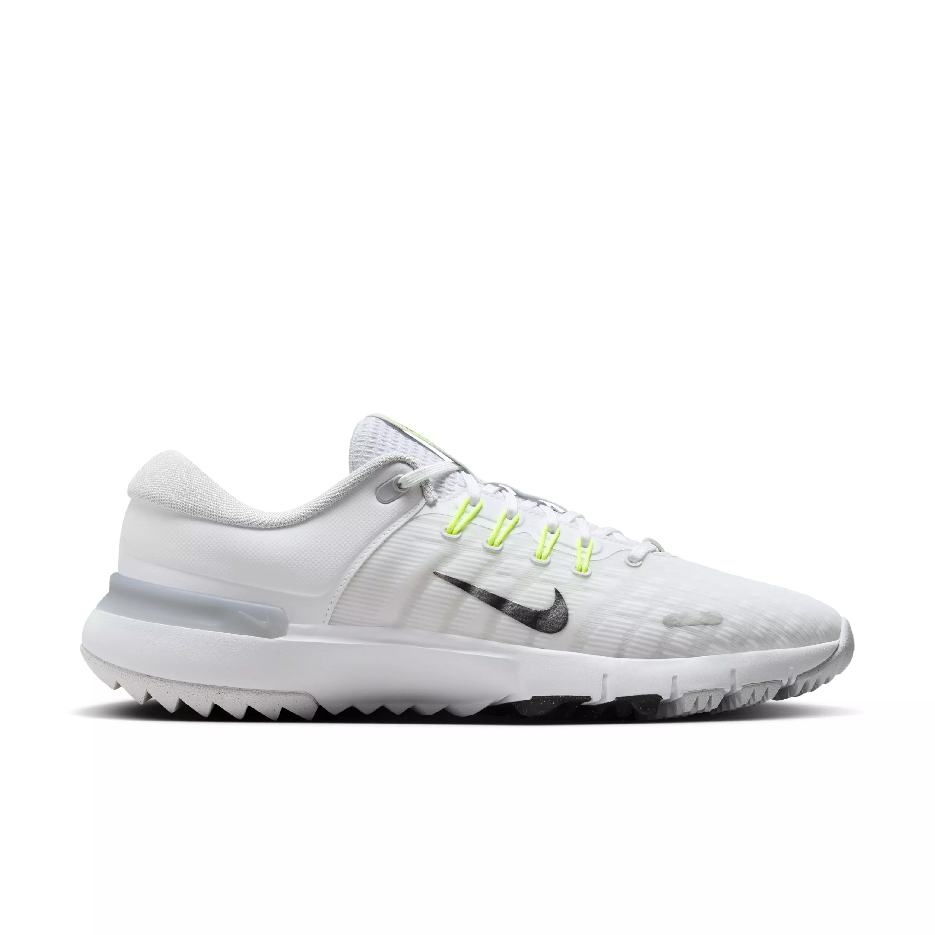 Nike Free Golf NN "White/Pure Platinum/Wolf Grey/Black" Men's Wide Golf Shoe - WHITE/PLATINUM/GREY/BLACK