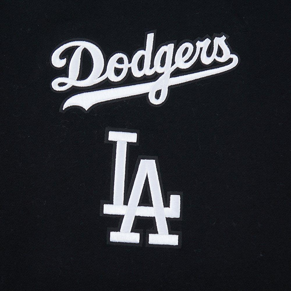 Pro Standard Men's MLB Los Angeles Dodgers Wingspan Drop Shoulder Fleece Crewneck - Black - BLACK
