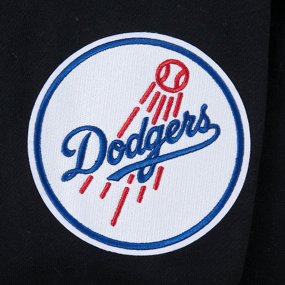 Pro Standard Men's MLB Los Angeles Dodgers Wingspan Drop Shoulder Fleece Crewneck - Black - BLACK