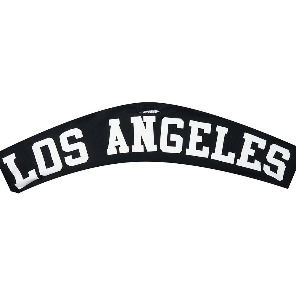 Pro Standard Men's MLB Los Angeles Dodgers Wingspan Drop Shoulder Fleece Crewneck - Black - BLACK